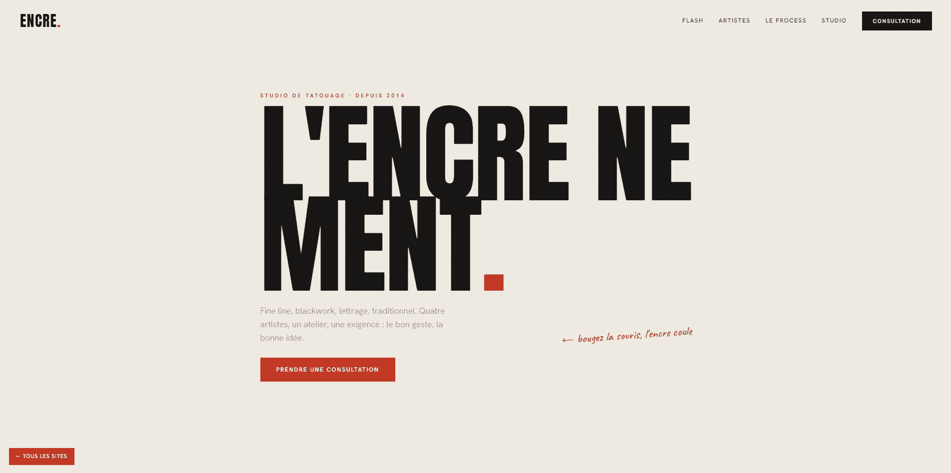 Encre — website built by Lumo