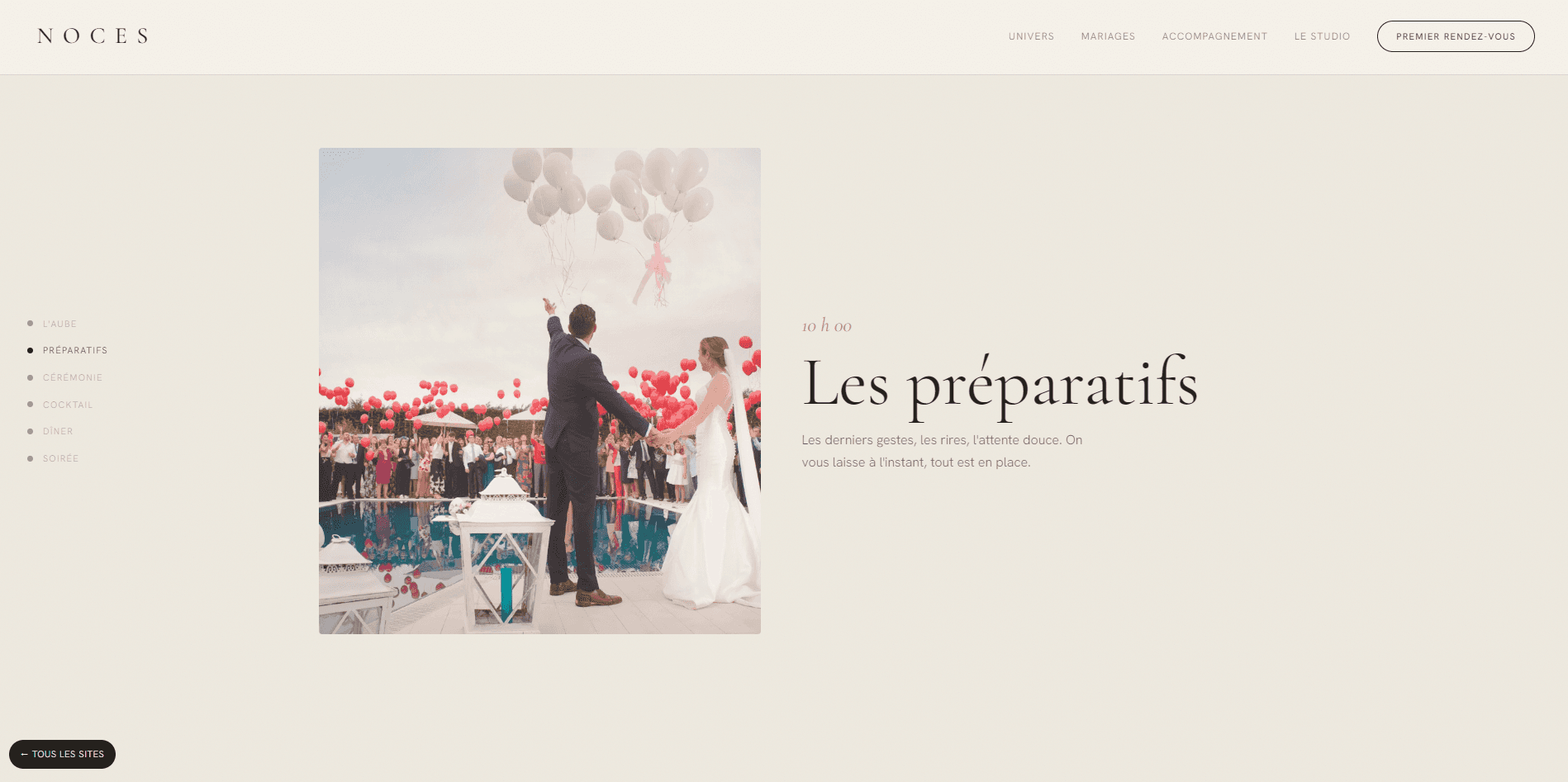 Noces — website built by Lumo